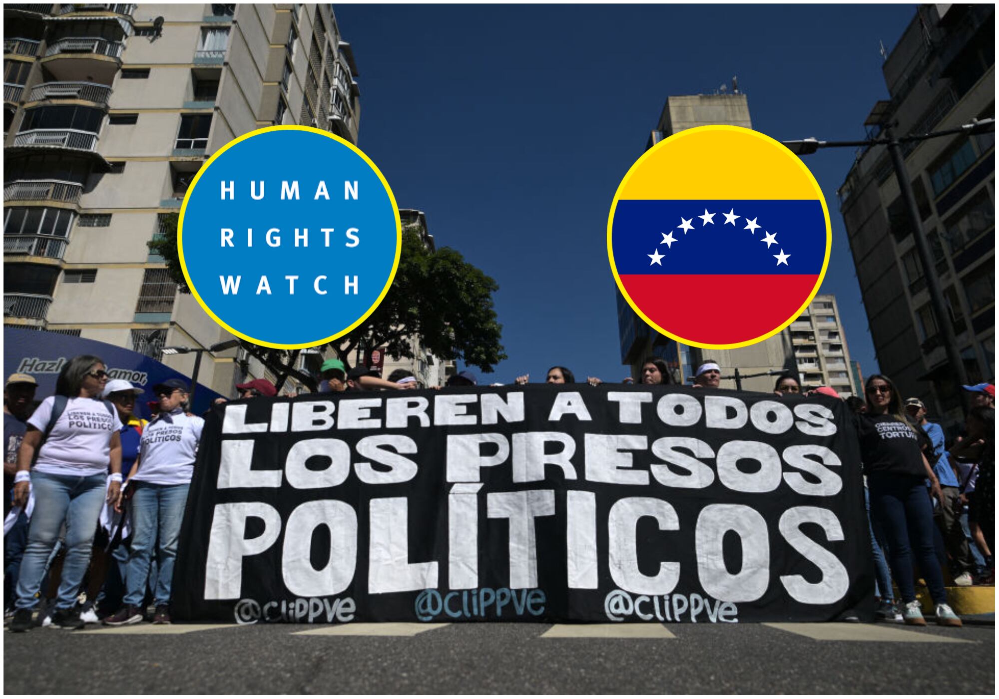 HRW denunció el “aislamiento” de los presos políticos ante la “brutal represión” en Venezuela. Foto: Getty Images.