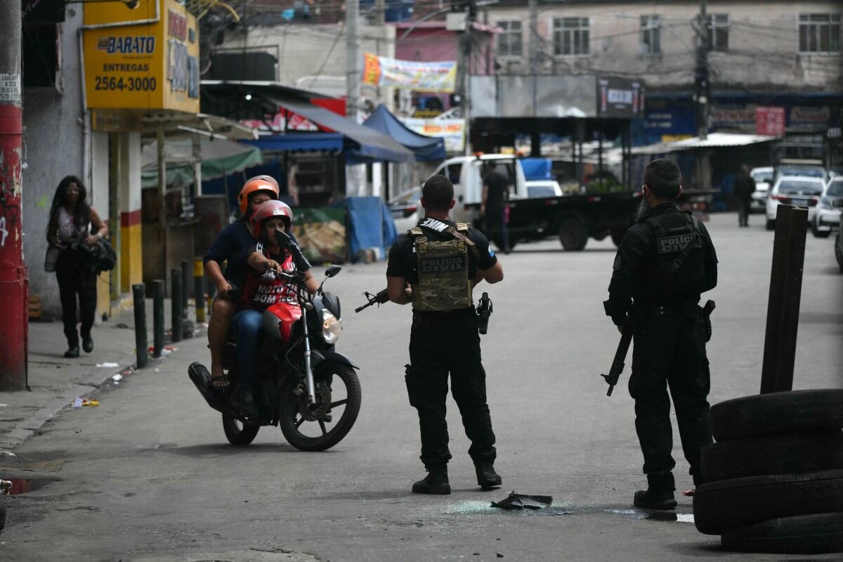 Mega operativo antinarcóticos en Rio de Janeiro. Foto: Mauro PIMENTEL / AFP
