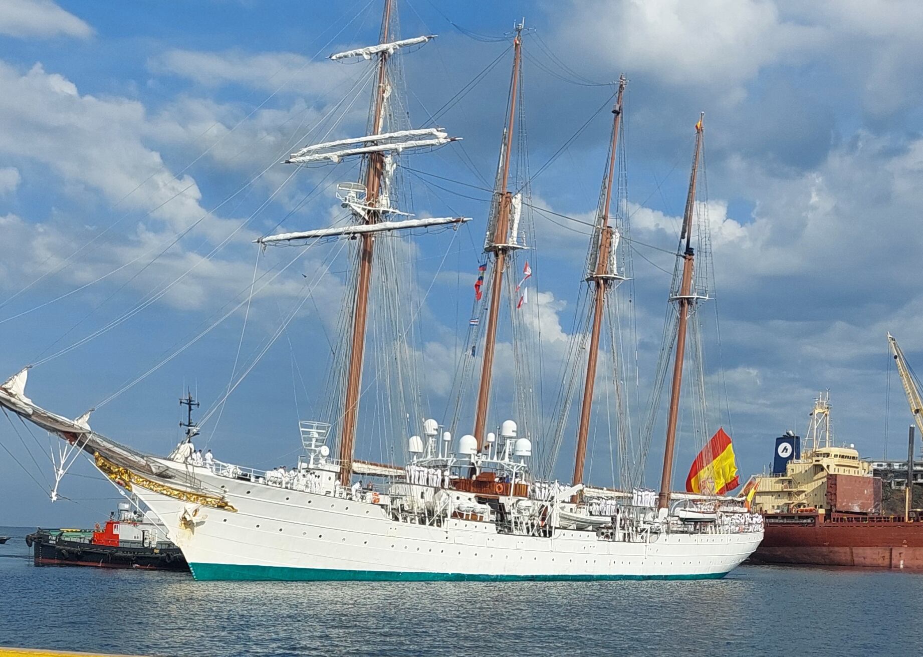 Buque escuela Juan Sebastián de Elcano. Foto: Gissell Campo.