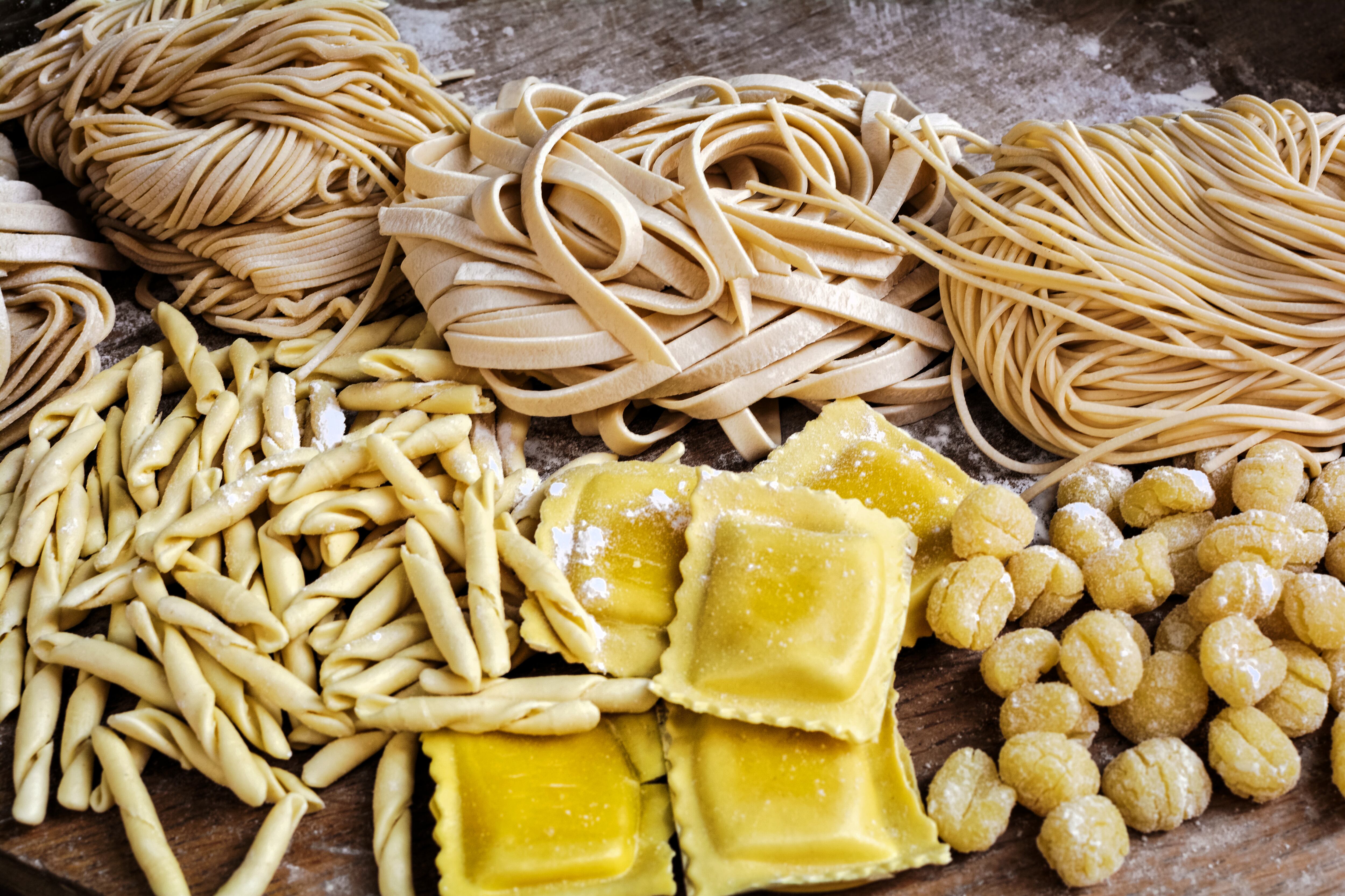 Tipos de pasta. Foto: Getty Images.