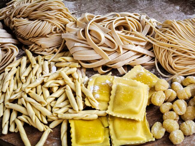 Tipos de pasta. Foto: Getty Images.