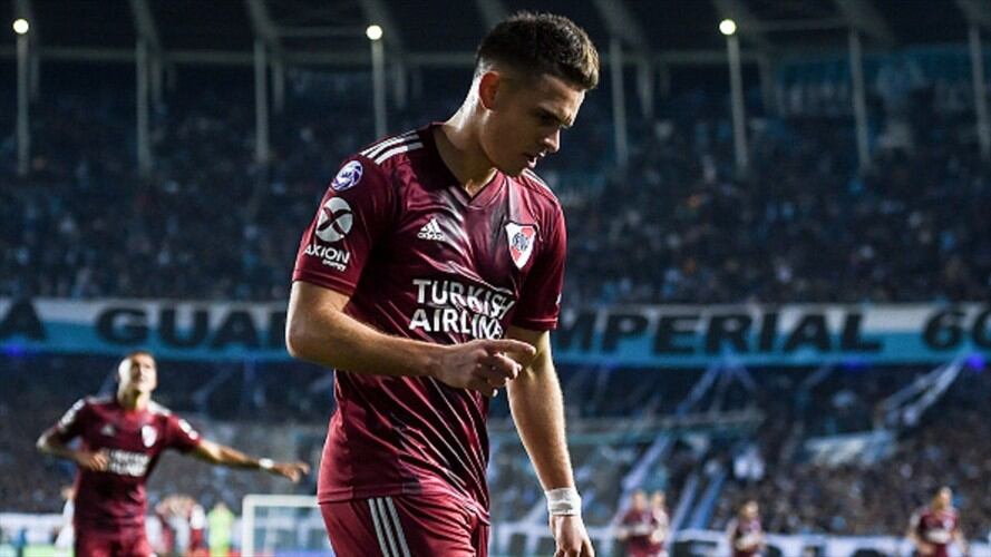 Santos Borré se reportó con gol en la victoria de River Plate a Cerro Porteño. Foto: