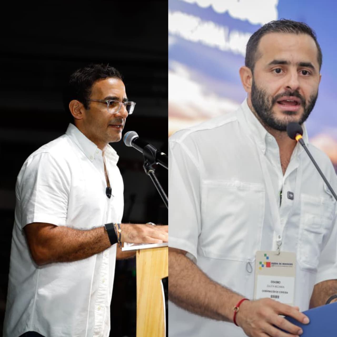 Alcalde de Montería, Hugo Kerguelén y gobernador de Córdoba, Erasmo Zuleta. Foto: suministrada.