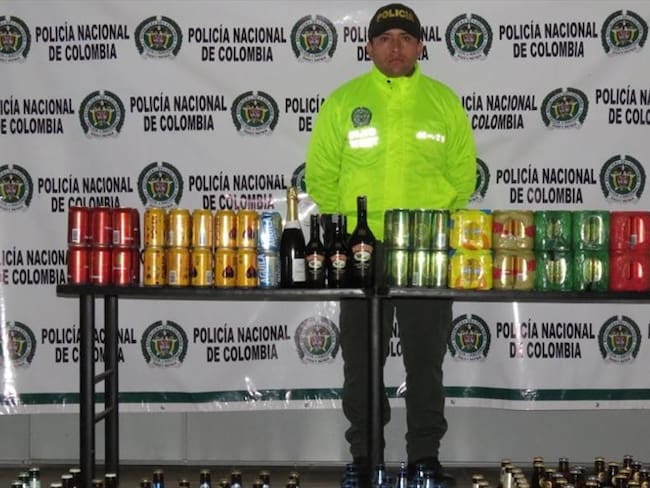 Incautan cargamento de licor adulterado en Granada Meta. Foto: Cortesía