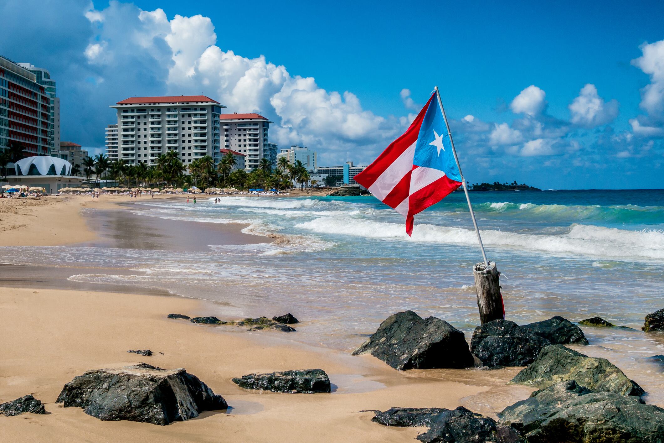 Imagen de referencia de playas de Puerto Rico. Foto: Getty Images.