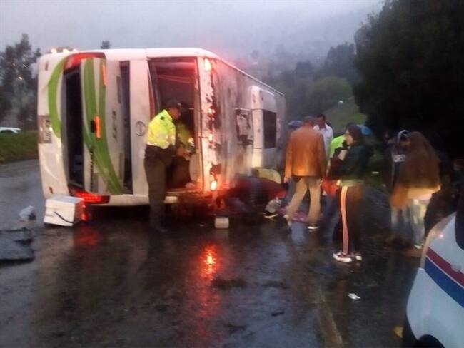Las autoridades investigan las causas del accidente.. Foto: Bomberos Ventaquemada