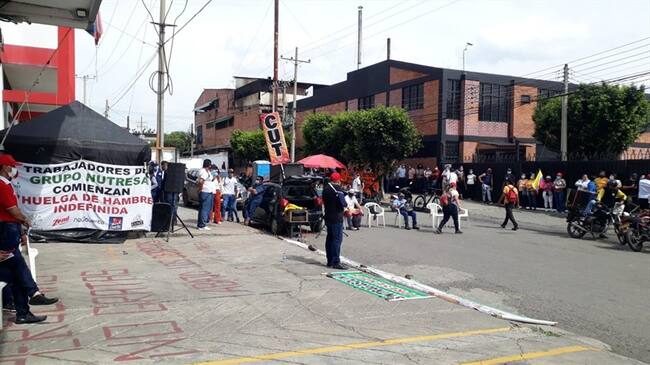 Centrales obreras desarrollaron plantones en Norte de Santander . Foto: Colprensa