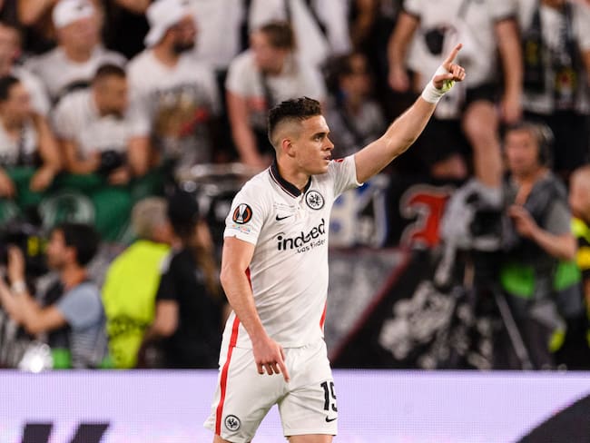 Rafael Santos Borré del Eintracht Frankfurt. (Photo by Marcio Machado/Eurasia Sport Images/Getty Images)