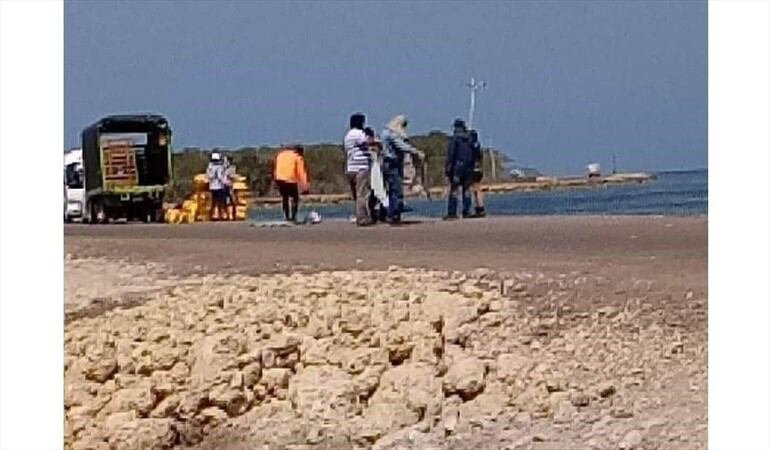 Desde el pasado martes están adelantando trabajos, al parecer, obreros de KMC. Foto: Cortesía