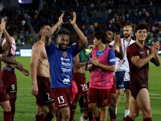 Selección de Venezuela tras su victoria ante Paraguay. (Foto: Edilzon Gamez/Getty Images)
