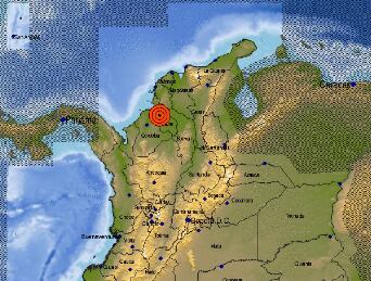 Temblor en Sucre. Foto: SGC