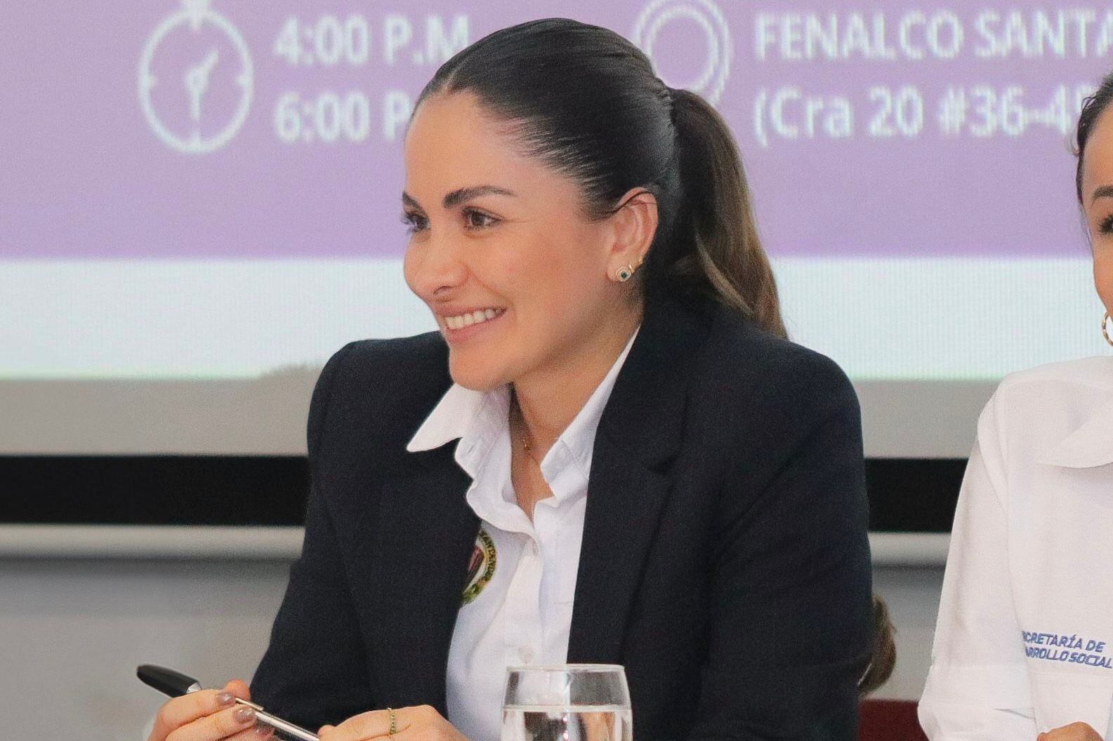 Secretaria de competitividad de Santander sufrió accidente de tránsito en Medellín. Foto: Gobernación de Santander. 