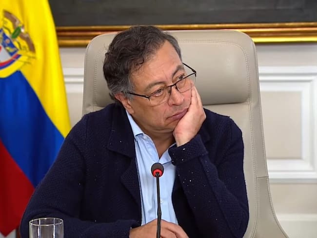 Bogotá. Febrero 4 de 2024. Mediante una alocución presidencial en la Casa de Nariño, se transmite el consejo de ministros, una reunión en la que todo el gabinete del presidente Gustavo Petro trata diferentes temas de la actualidad del país. Capturas de pantalla. (Colprensa)