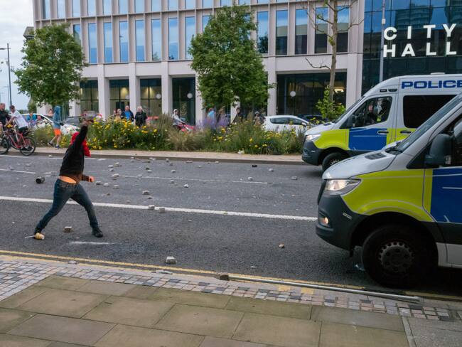 Manifestaciones en Sunderland. (Photo by Ian Forsyth/Getty Images)