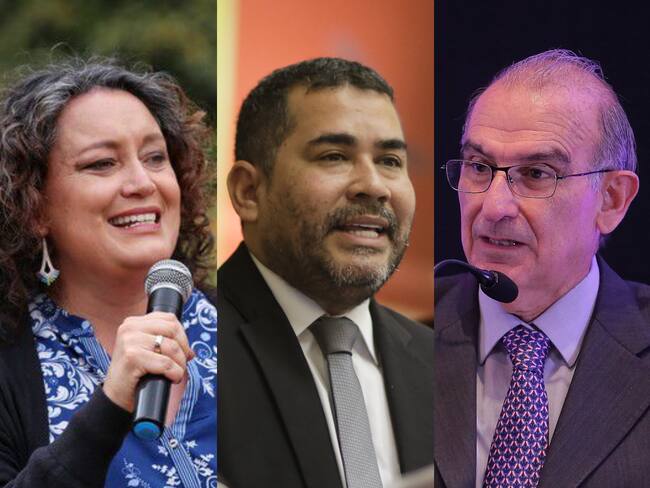 Angélica Lozano, Alejandro Carlos Chacón y Humberto de la Calle. Foto: Colprensa