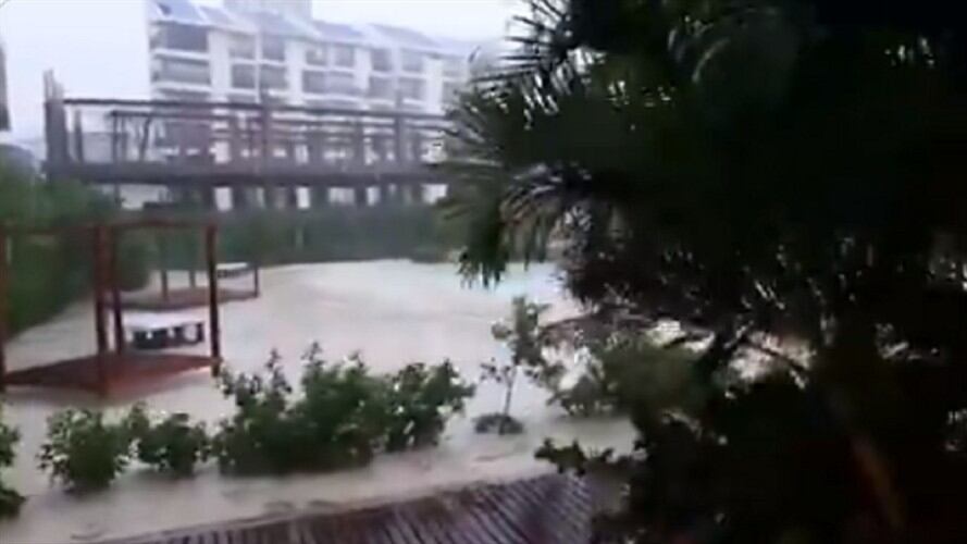 Turistas en San Andrés enfrentan el huracán Iota. Foto: Cortesía