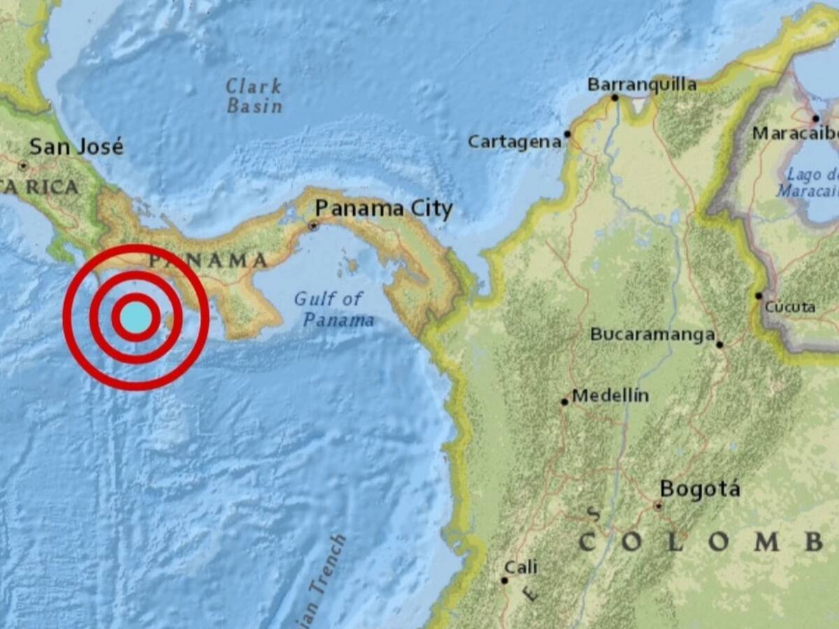 Fuerte sismo de 6,8 sacude a Panamá: no se registran heridos