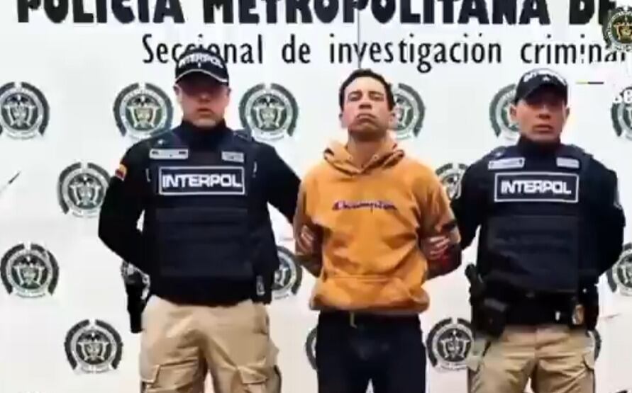 Alias 'Rey', cabecilla del Tren de Aragua, fue capturado en la ciudad de Tunja, Boyacá / Foto: Policía Metropolitana de Tunja.