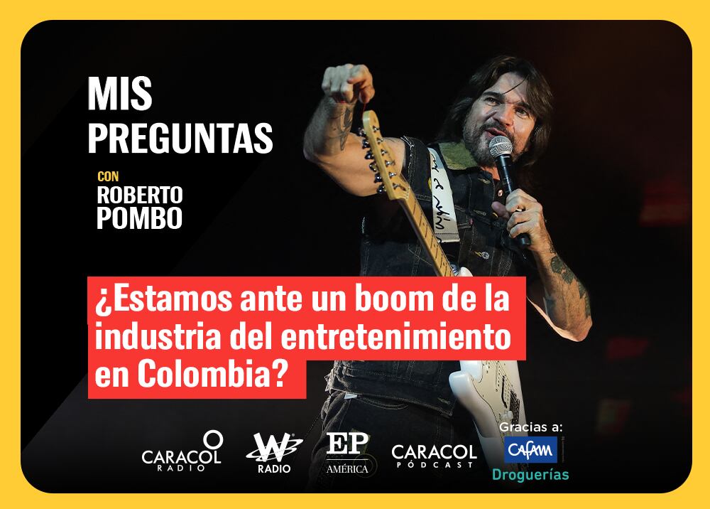 Mis Preguntas, con Roberto Pombo: ¿hay boom de industria del entretenimiento en Colombia?. Foto: W Radio.