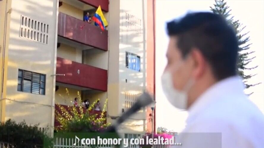 En Sogamoso también se dispuso de tunel de desinfección en el hospital regional para proteger vidas. Foto: Cortesía