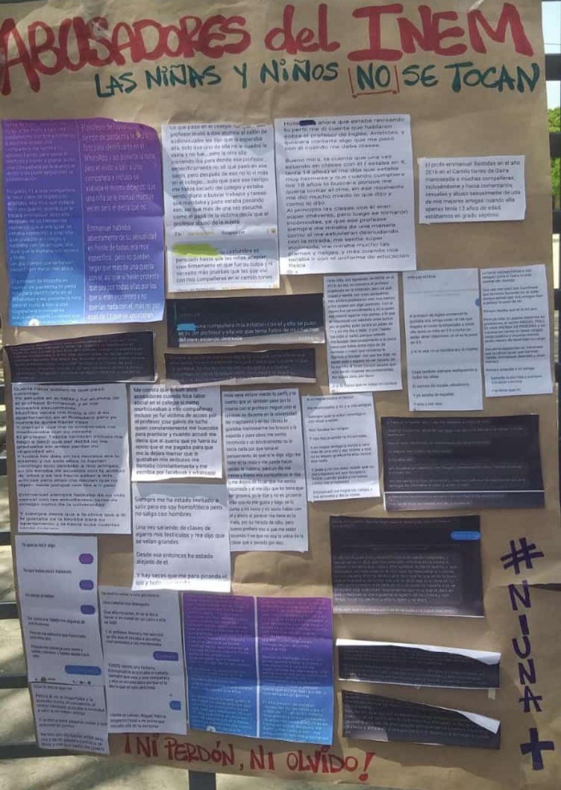 Plantón a las afueras del colegio/ Jennifer del Toro