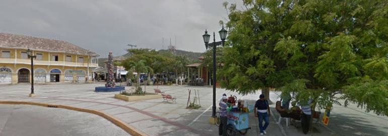 Plaza principal de Puerto Colombia, Atlántico.