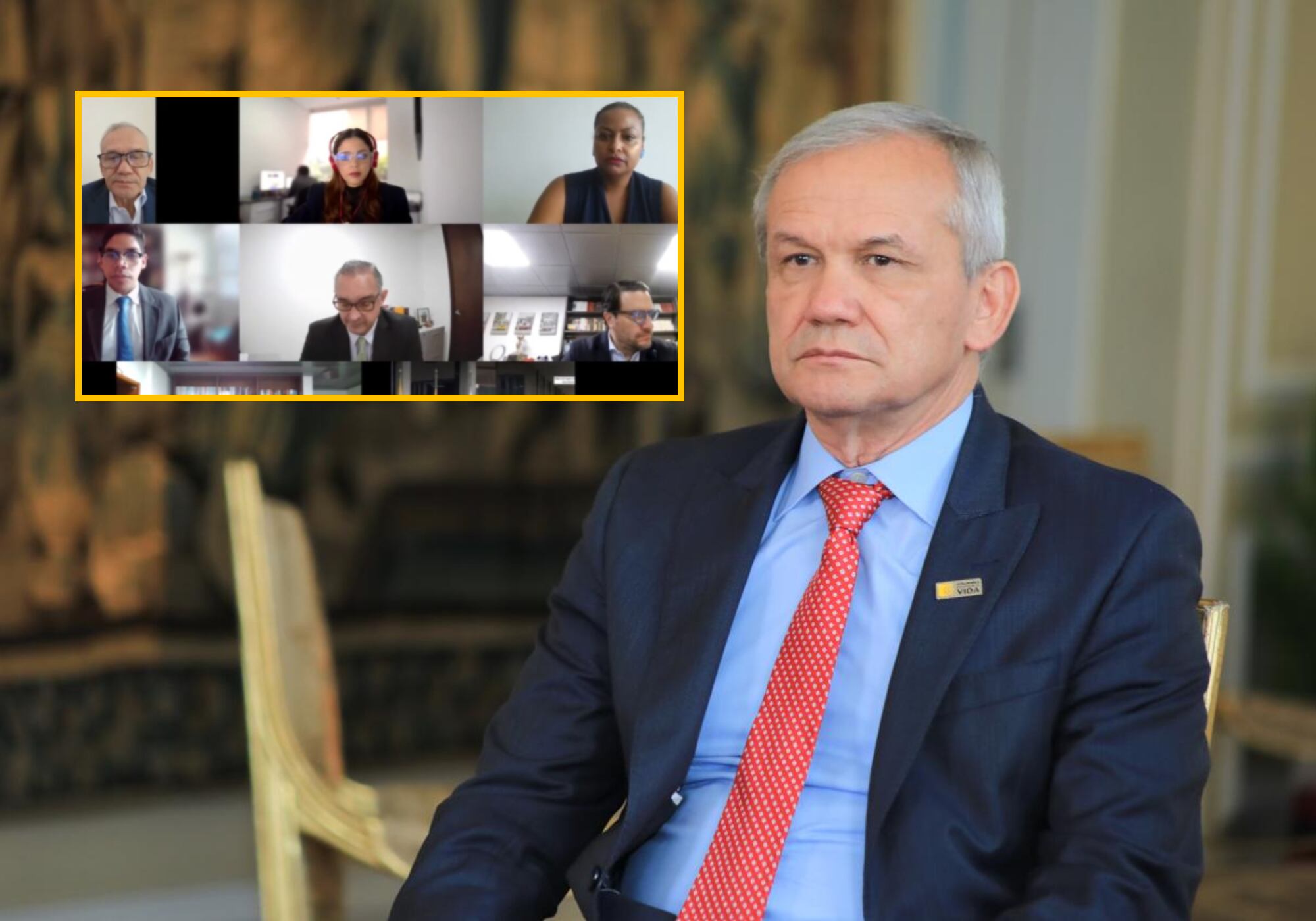 Carlos Ramón González Merchán. Foto: Presidencia / captura de pantalla