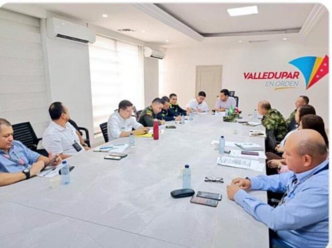 Consejo de Seguridad Personería de Valledupar. Foto: Cortesía Personería Valledupar