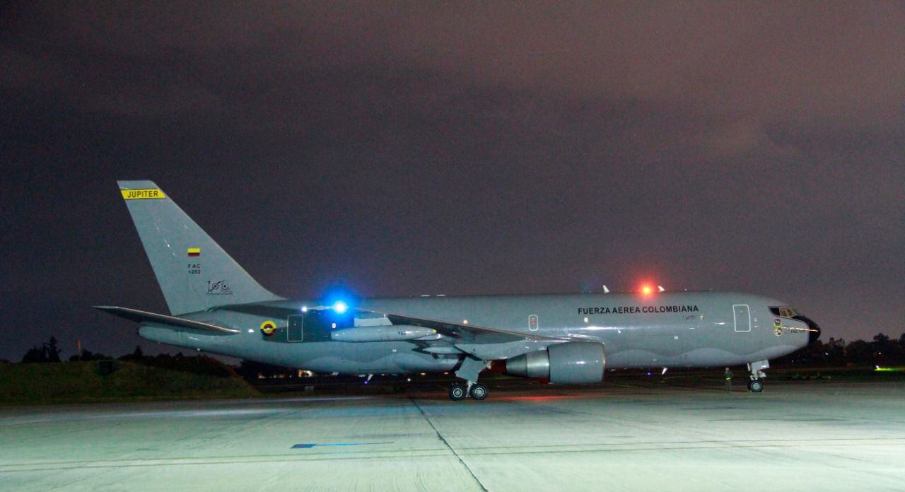 Colombia habilitó el avión presidencial para el retorno de colombianos deportados de EE.UU. Foto: Suministrada.