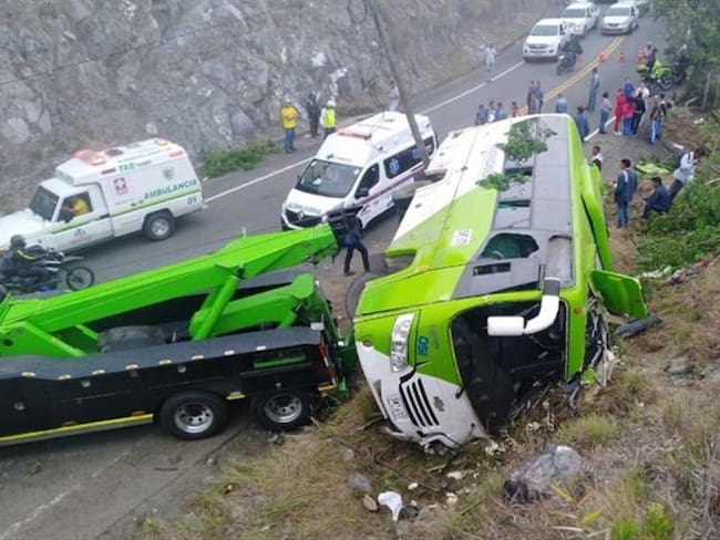 Una menor muerta y 29 heridos dejó accidente de tránsito en Antioquia. Foto: Cortesía