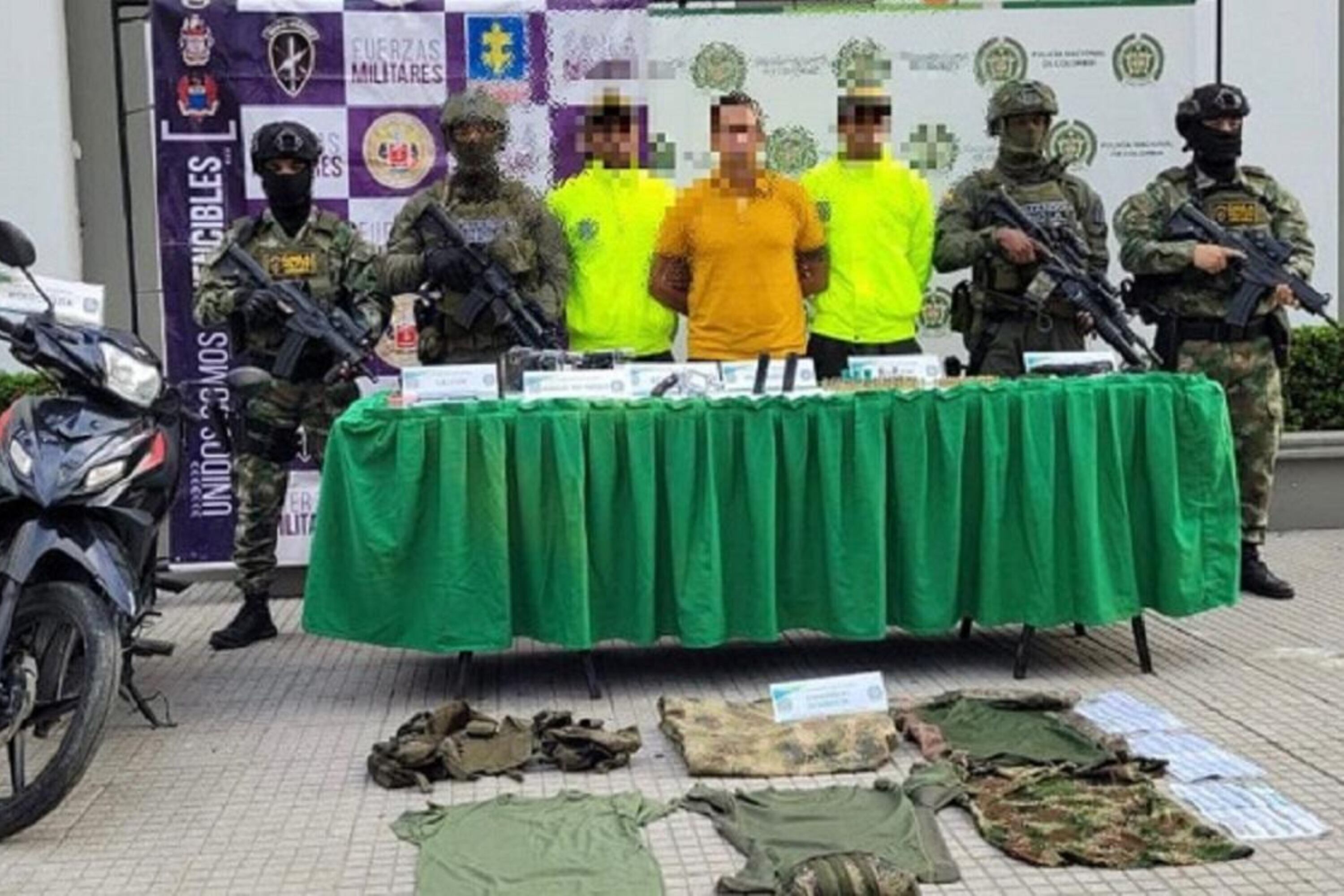 Foto de la captura | Crédito: Fuerzas Militares de Colombia