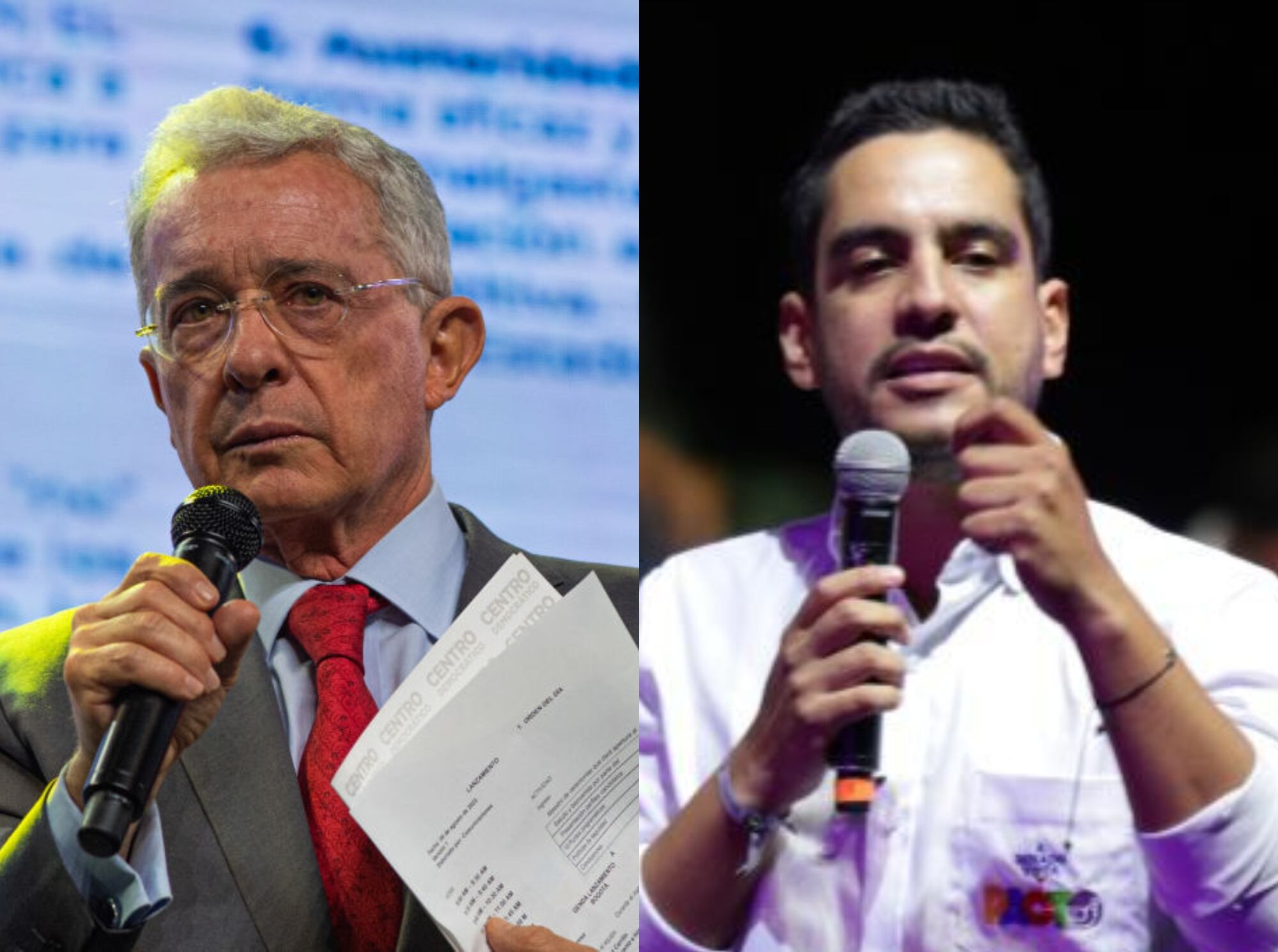 Álvaro Uribe y Álex Flórez. Fotos: Getty Images y Colprensa.