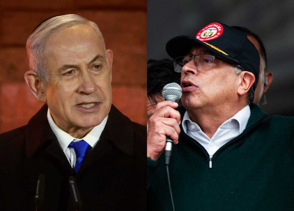 Benjamín Netanyahu y Gustavo Petro | Fotos: GettyImages