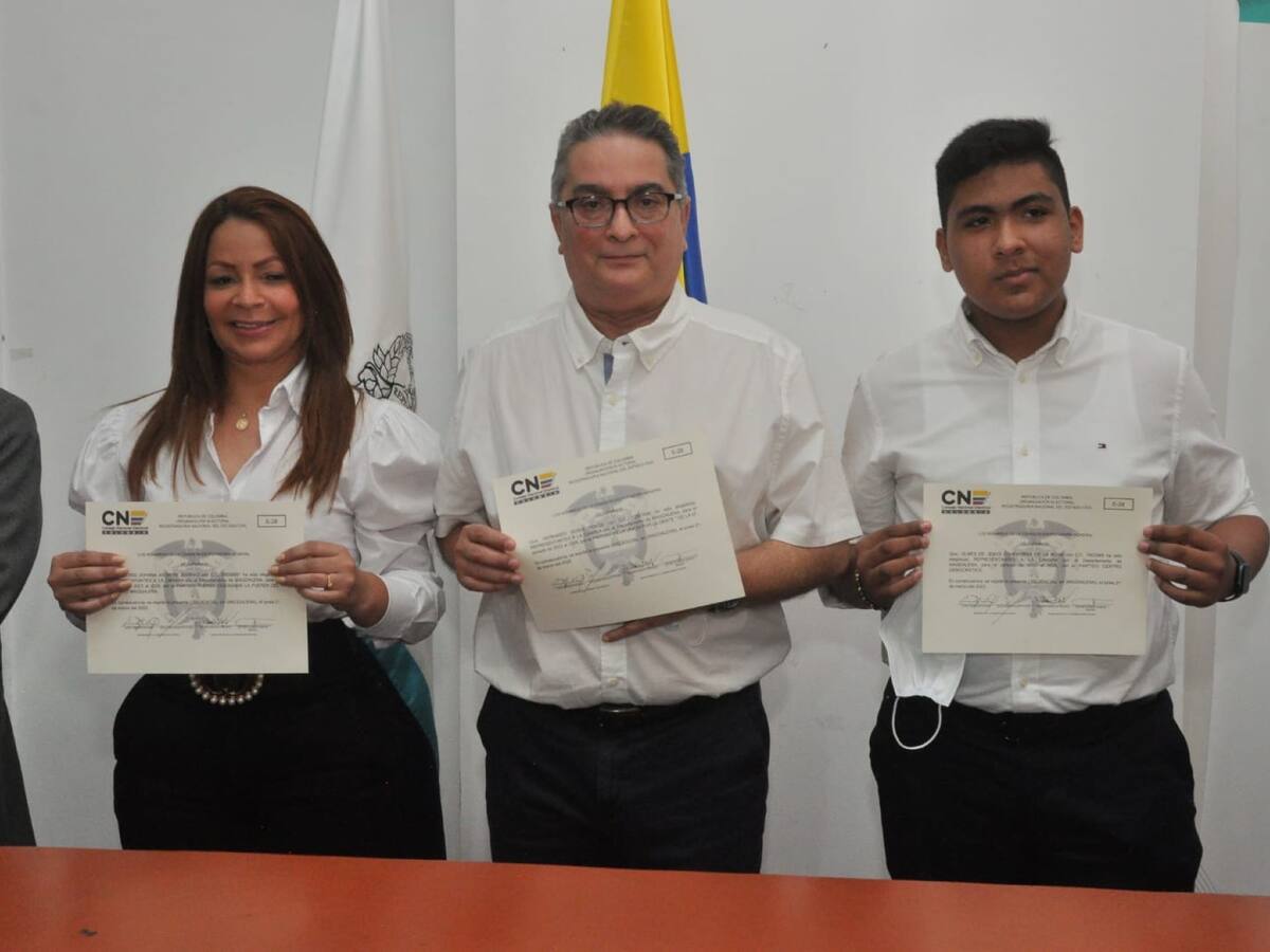 Tres representantes a la Cámara del Magdalena recibieron su credencial
