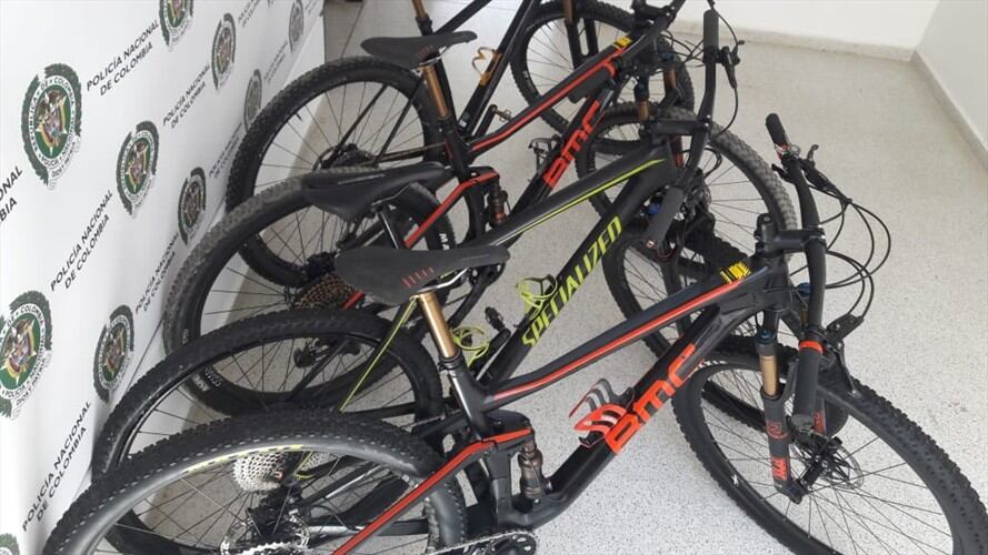 Recuperadas bicicletas hurtadas. Foto: Cortesía: Policía Caldas