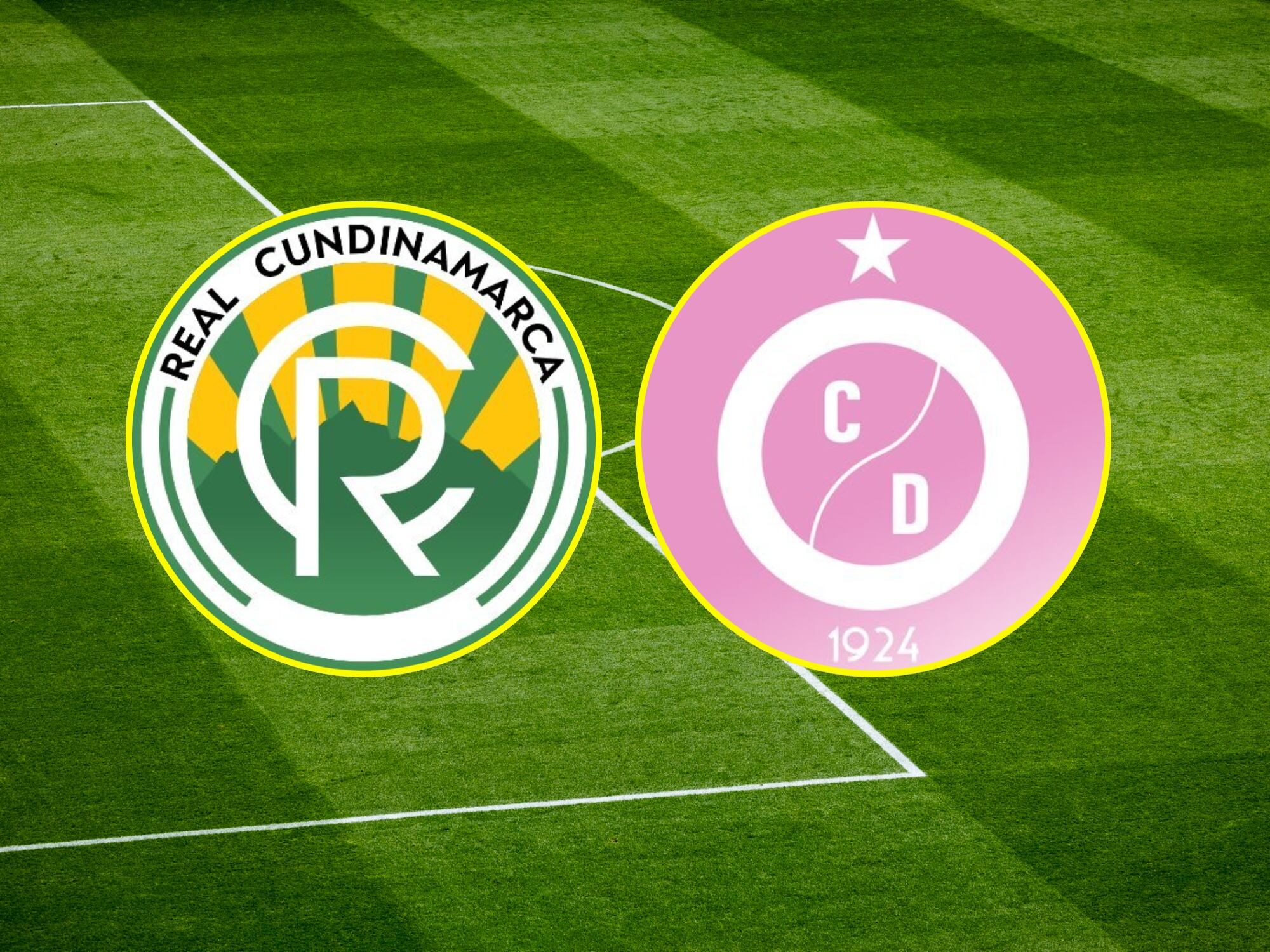 Escudos del Real Cundinamarca y del Cúcuta Deportivo. Fotos: X @RealCundi / @Cucutaoficial