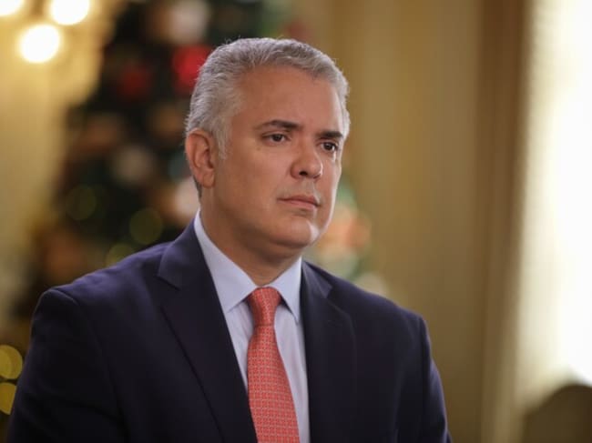 Presidente Duque recorrió locaciones donde se rueda el largometraje ‘Freelance’. Foto/Colprensa.