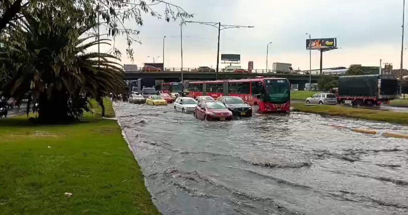 Imagen de referencia de inundaciones en Bogotá. Foto: W Radio