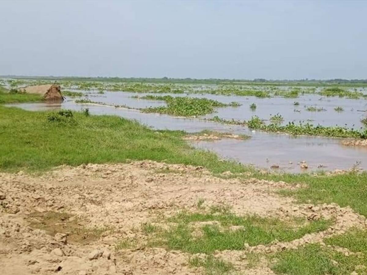 El río Magdalena se salió del cauce y poco a poco inunda al municipio de Salamina