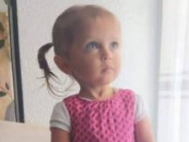 Sara Sofía Galván, la niña que este 30 de marzo estaría cumpliendo dos años de edad, podría estar en Bucaramanga. Foto: Colprensa / POLICÍA
