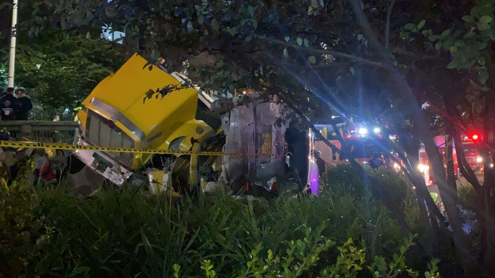 Grave accidente en Bogotá. Foto: Luz Helena Fonseca.