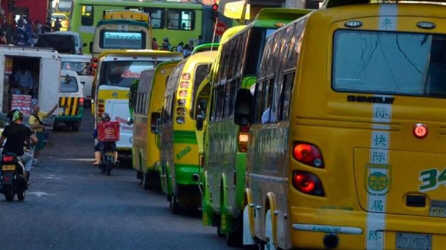 Paro transportadores. Foto: Suministrada.