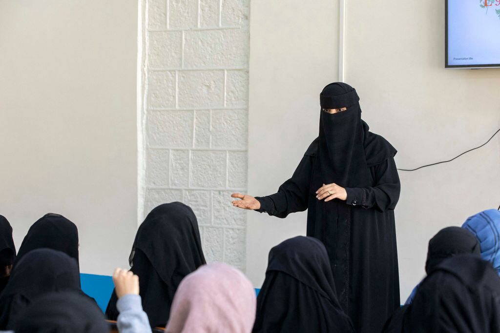 Imagen de referencia de mujeres en Yemen. Foto: Getty Images.