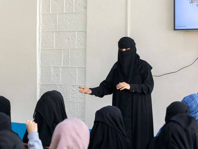Imagen de referencia de mujeres en Yemen. Foto: Getty Images.