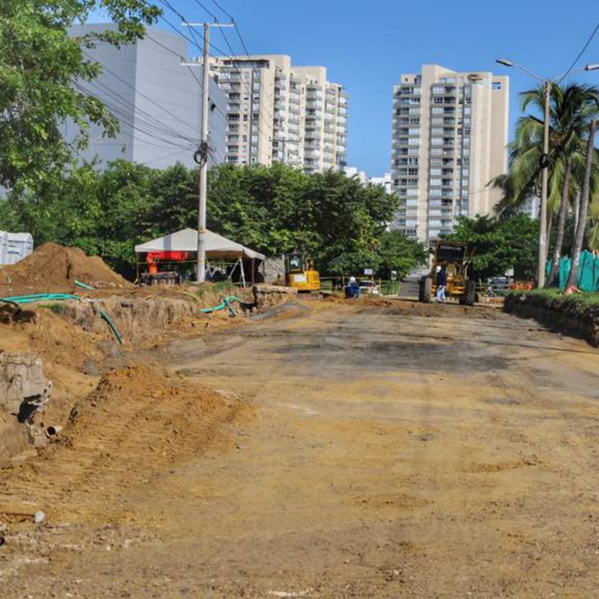 Mesa de trabajo por obras de la Gran Vía en el Atlántico