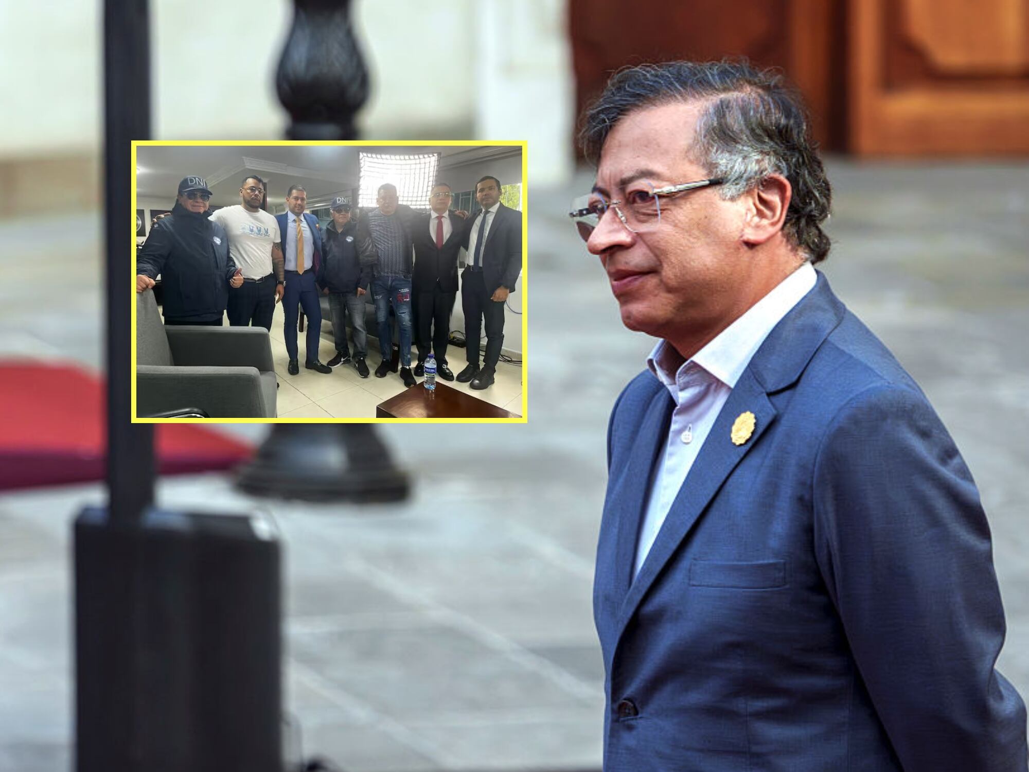 Pacto de La Picota entre 'Costeños' y 'Pepes' y presidente Gustavo Petro. Fotos: W Radio / (Photo by Sebastián Vivallo Oñate/Agencia Makro/Getty Images)