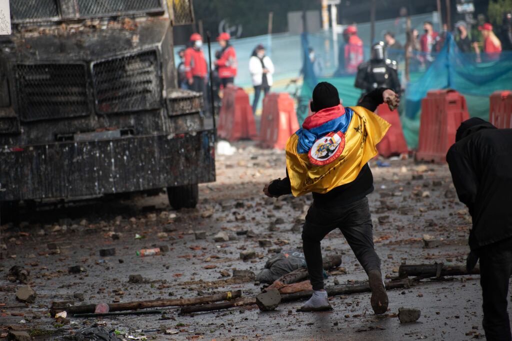 Manifestante imagen de referencia. Foto: Getty Images.