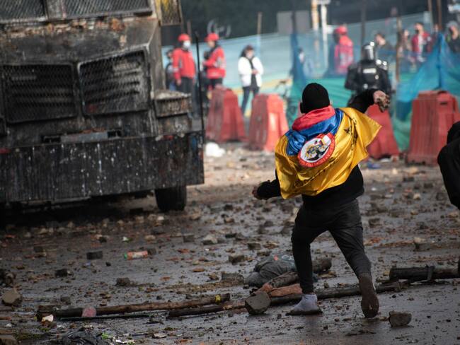 Manifestante imagen de referencia. Foto: Getty Images.
