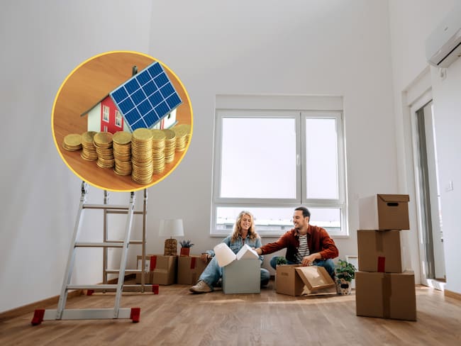 Familia desempacando en su apartamento nuevo / Subsidio de vivienda (Getty Images)