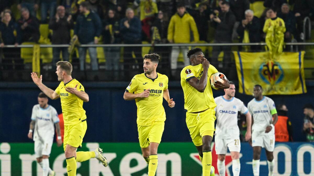 Con gol de Yerson Mosquera, el Villarreal le ganó 3-1 al Marsella en Europa League
